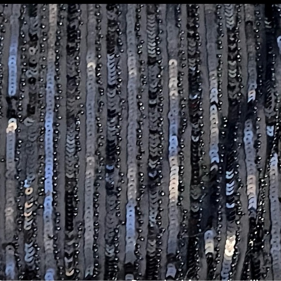 ‼️WOW‼️🖤🖤MARCIANO🖤Los Angeles black sequin one shoulder bodysuit NWOT size S - Picture 3 of 13